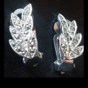 Sterling silver plated marcasite stones made in Turkey .Turkistand stamped 6892